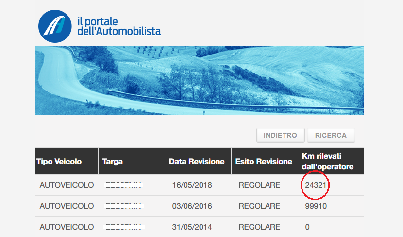 Errore Chilometri Portale Automobilista