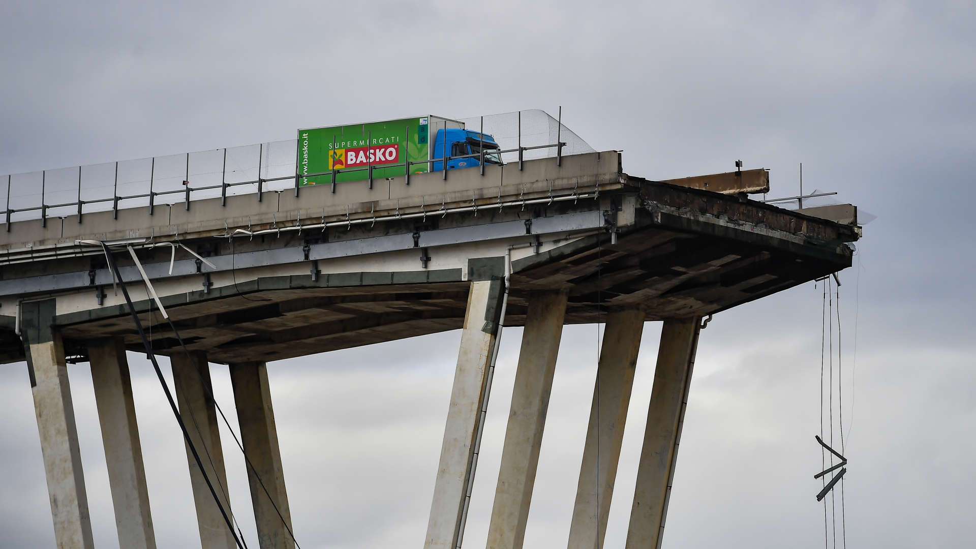 Morandi Highway Bridge Collapse In Genoa, Italy